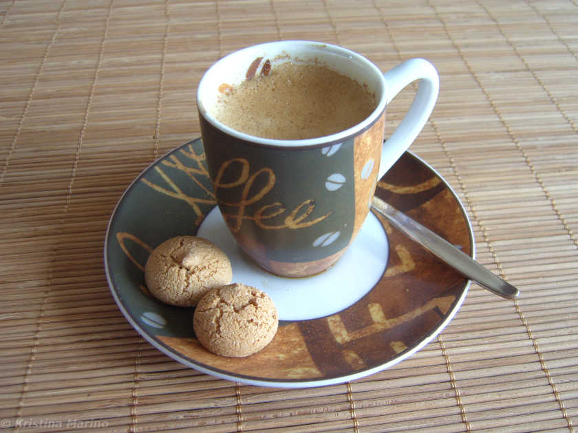 Eine Tasse Espresso