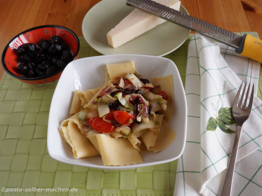 Pasta mit Chicorée