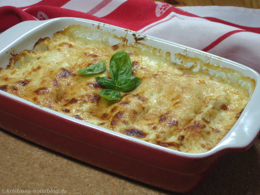 Cannelloni mit Gemüsefüllung
