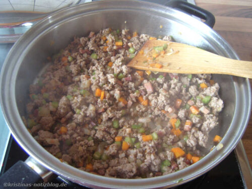 Hackfleisch anbraten