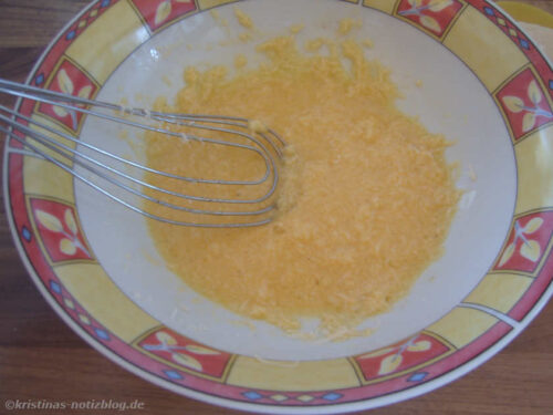 Parmesan unterrühren