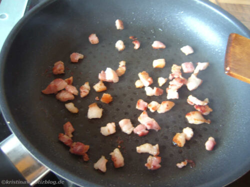 Speck auslassen