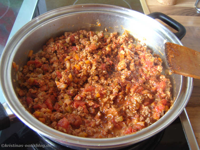 Topf mit Ragù alla Bolognese