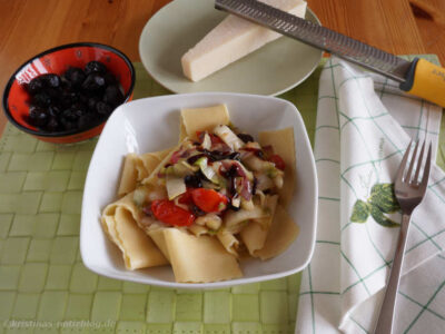 Pasta mit Chicorée