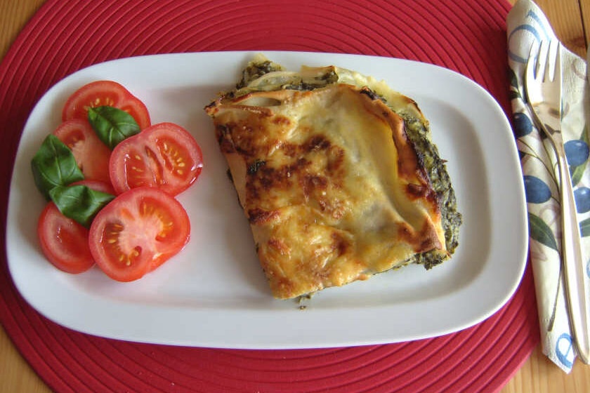 Lasagne mit Spinat