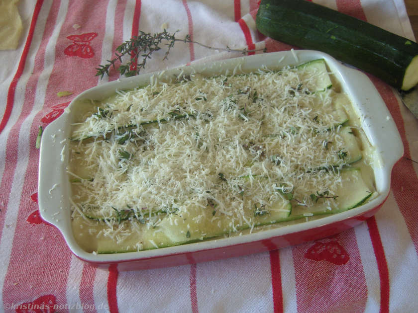 Ofenfertige Lasagne mit Zucchini