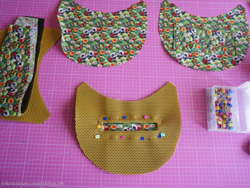 Bananentasche - Außentasche nähen