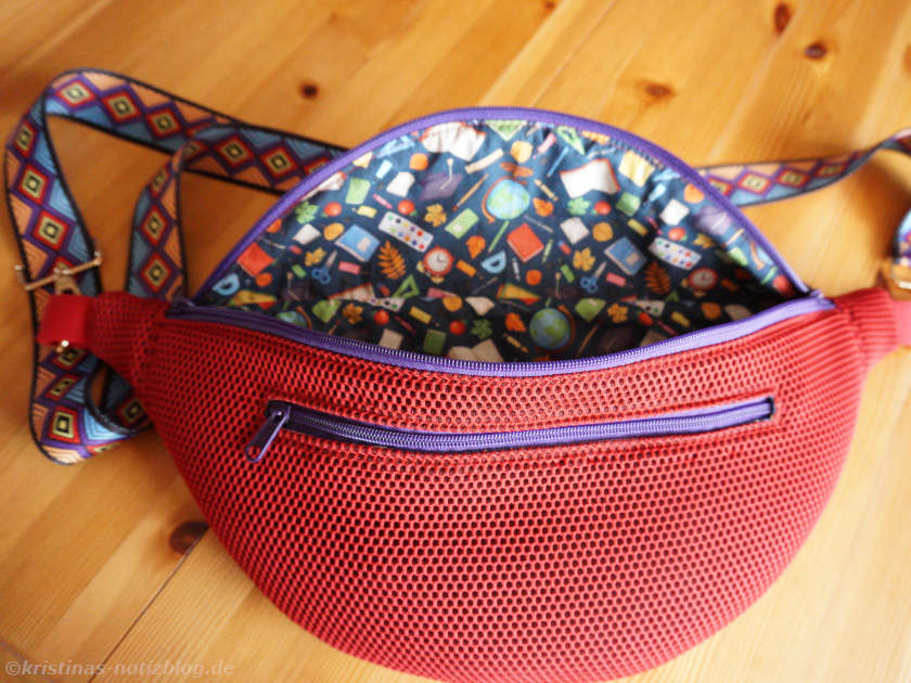 Innenfutter Bauchtasche JUNIS rot