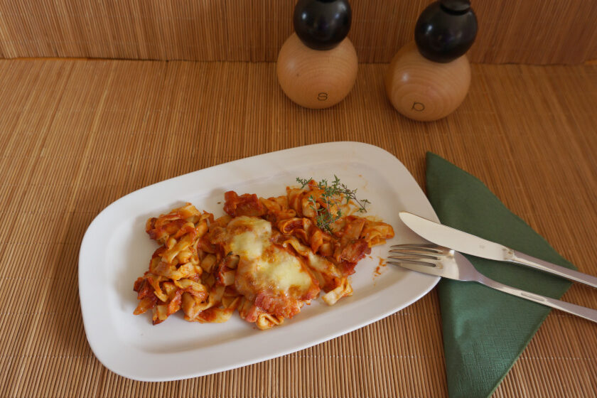 Nudelauflauf mit Austernpilzen