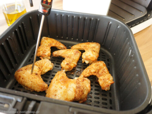Chicken Wings Kerntemperatur prüfen