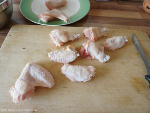 Chicken Wings vorbereiten