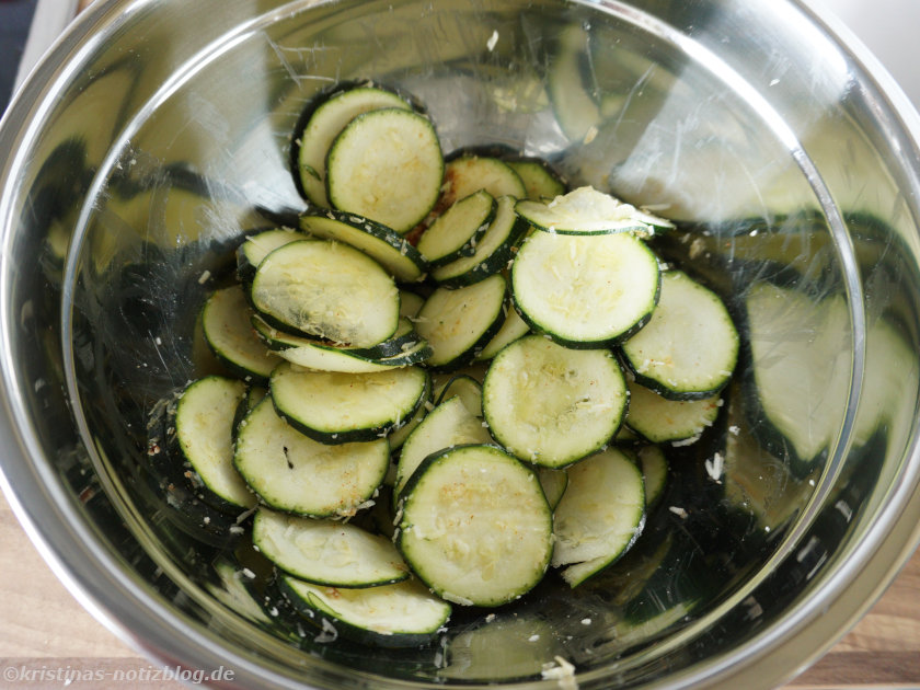 Zucchini würzen
