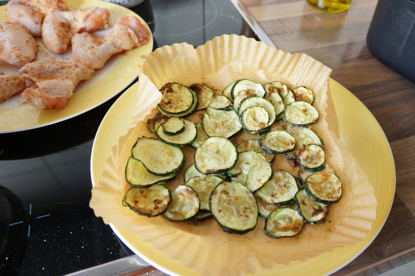 Fertiges Zucchinigemüse